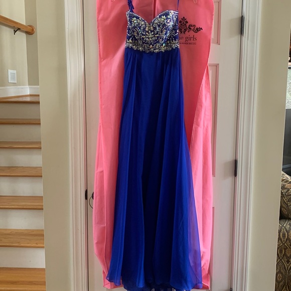 Worn once flawless blue gown